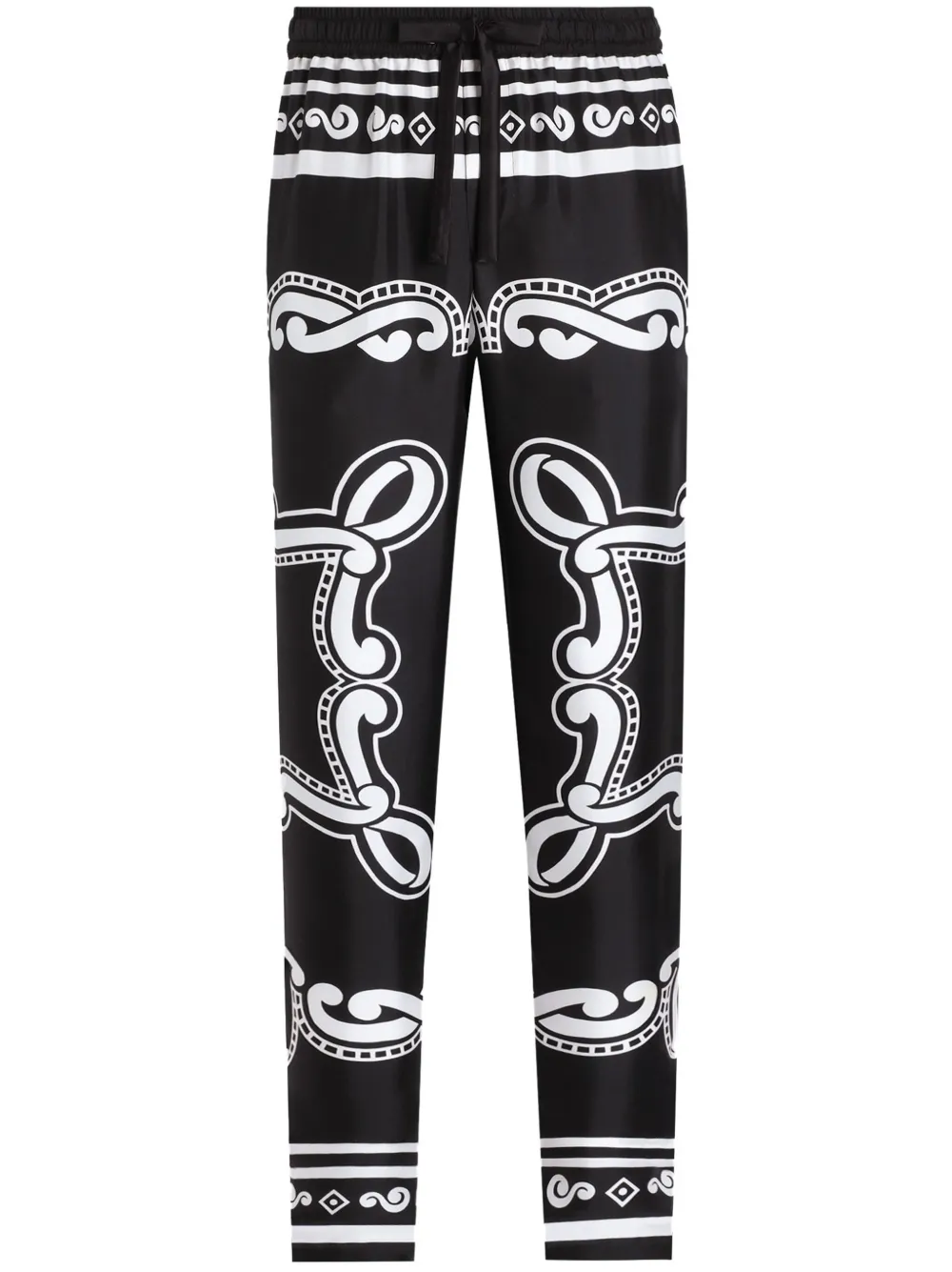 Dolce & Gabbana silk pajama pants – Black