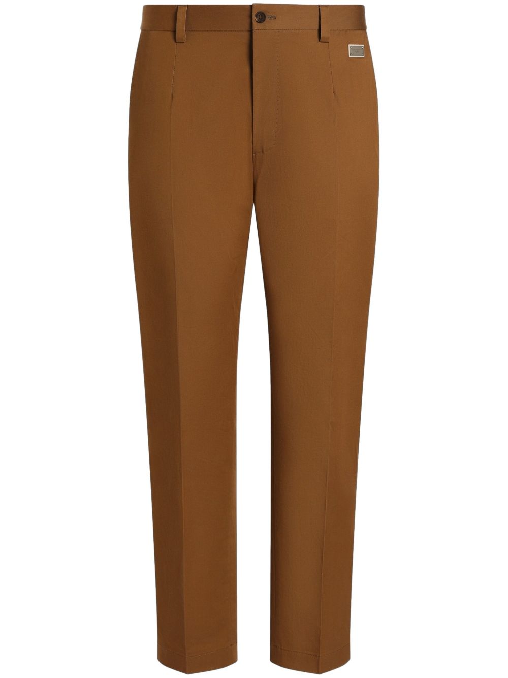 slim-cut trousers