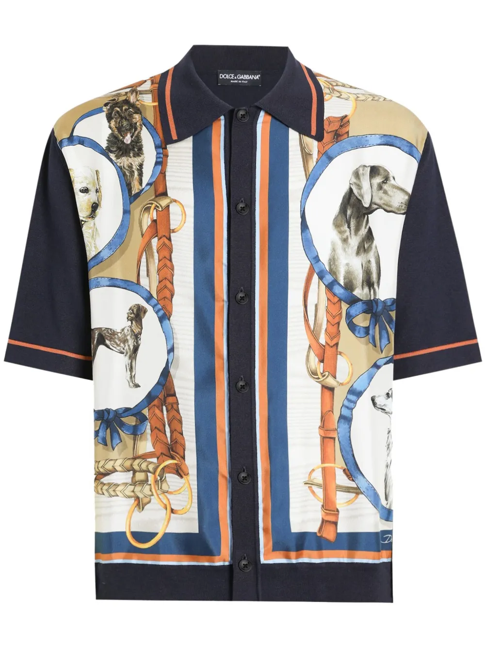 Dolce & Gabbana Overhemd met print Zwart