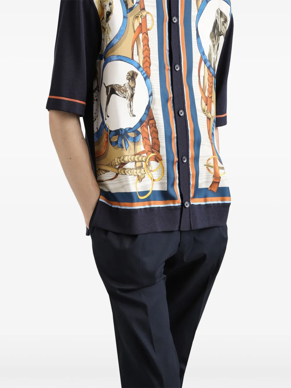 Dolce & Gabbana Overhemd met print Zwart