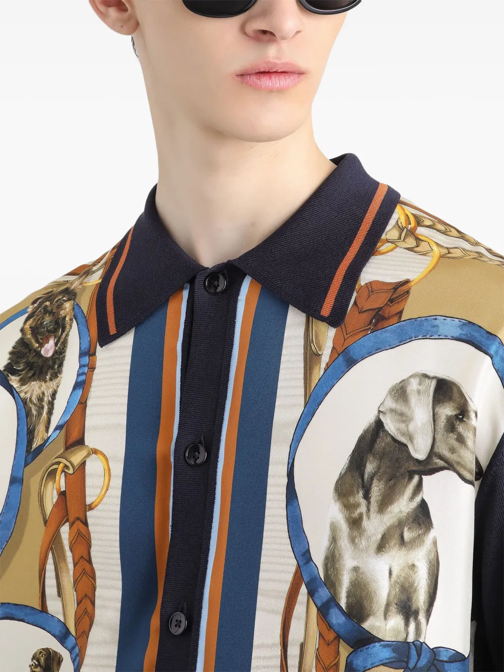 Dolce & Gabbana Overhemd met print Zwart