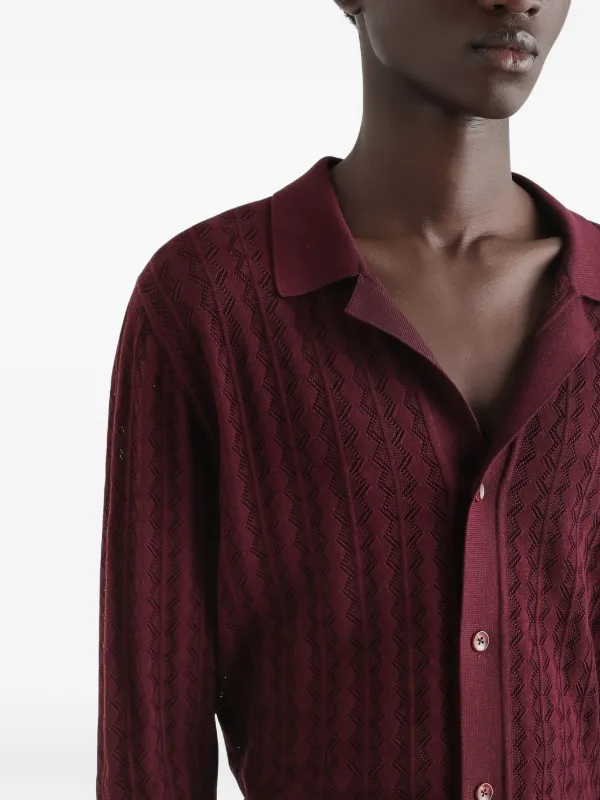 Dolce & Gabbana zigzag-knit Cardigan | Red | FARFETCH CA