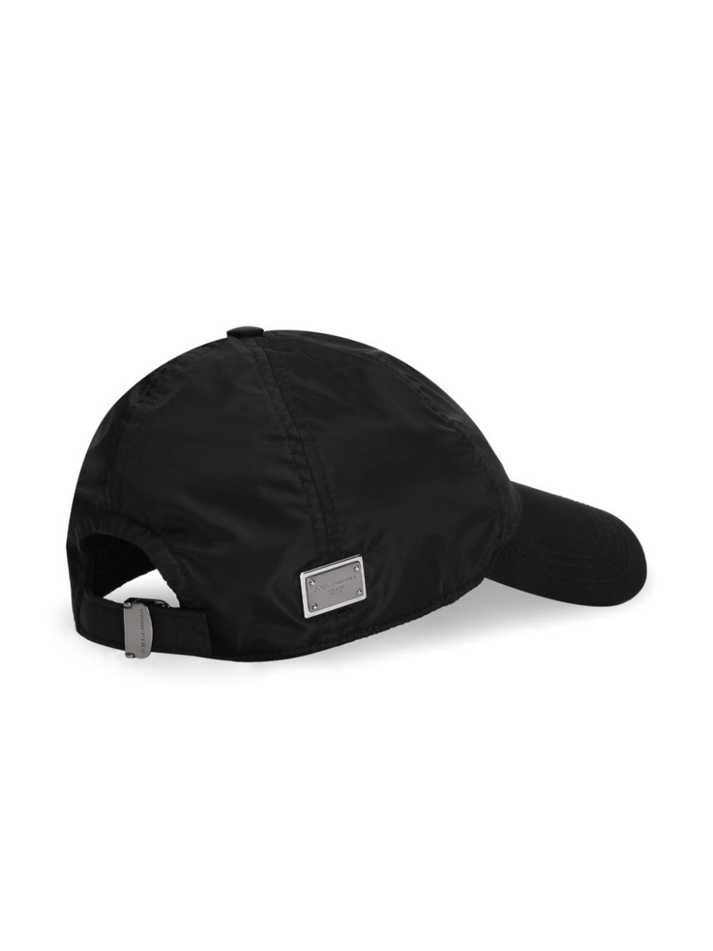 Dolce & Gabbana logo-plaque baseball cap - Zwart