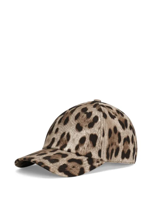 Casquette à imprimé léopard - Dolce & Gabbana - Modalova