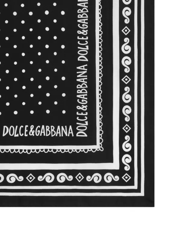 Dolce & Gabbana bandana-print Scarf | Black | FARFETCH