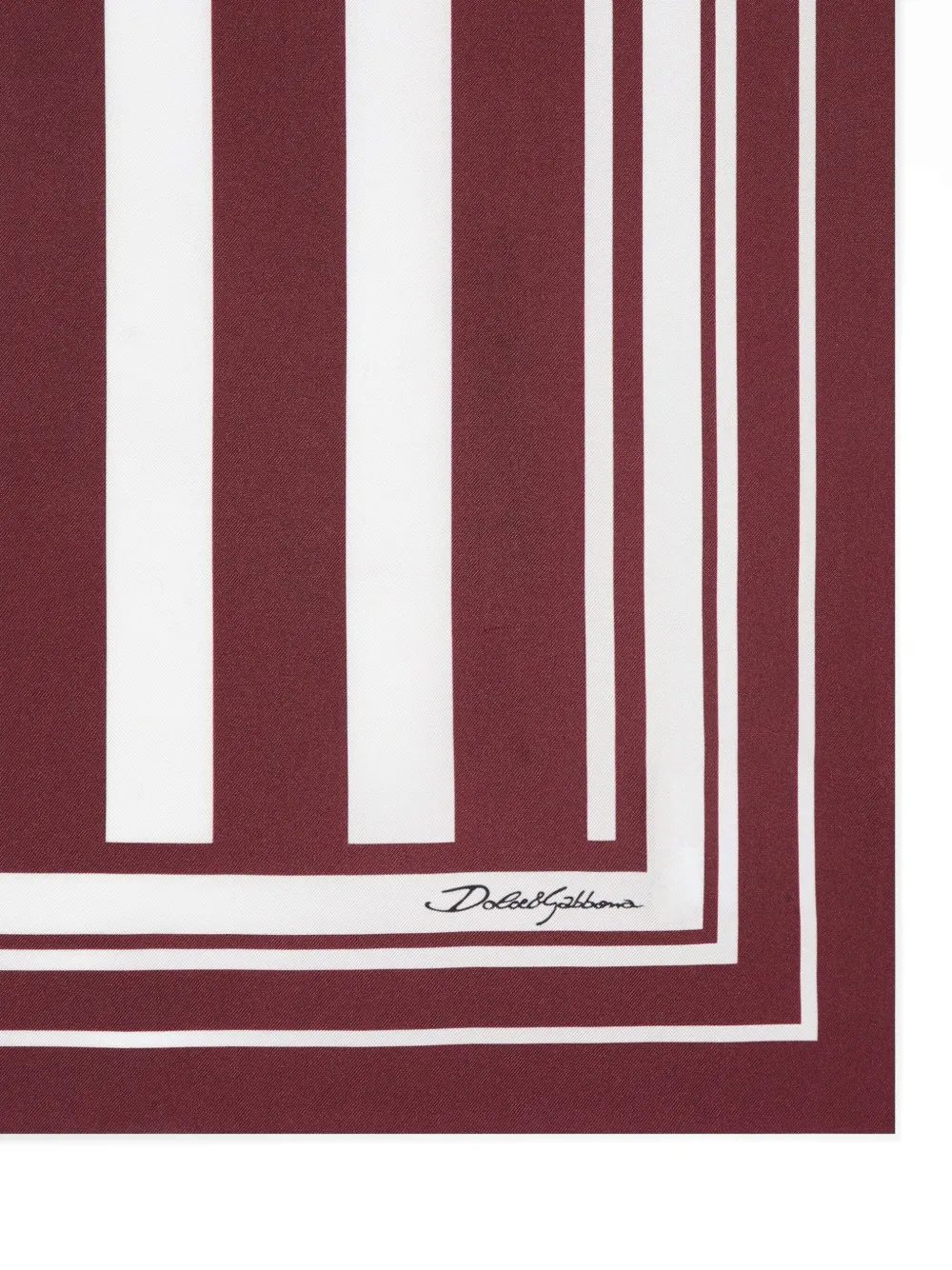 Dolce & Gabbana striped scarf - Rood