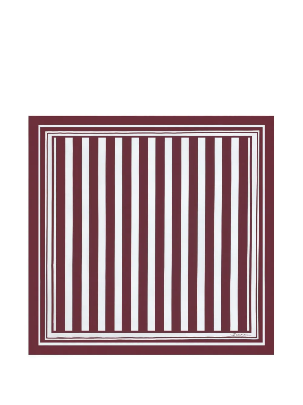 Dolce & Gabbana striped scarf - Rosso