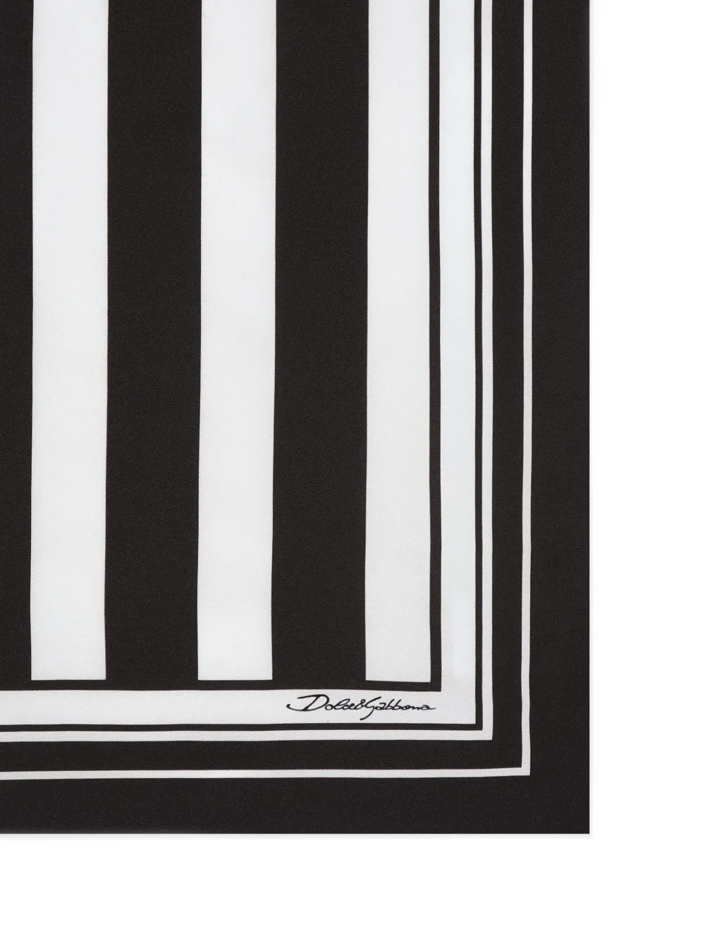 Dolce & Gabbana striped scarf - Zwart