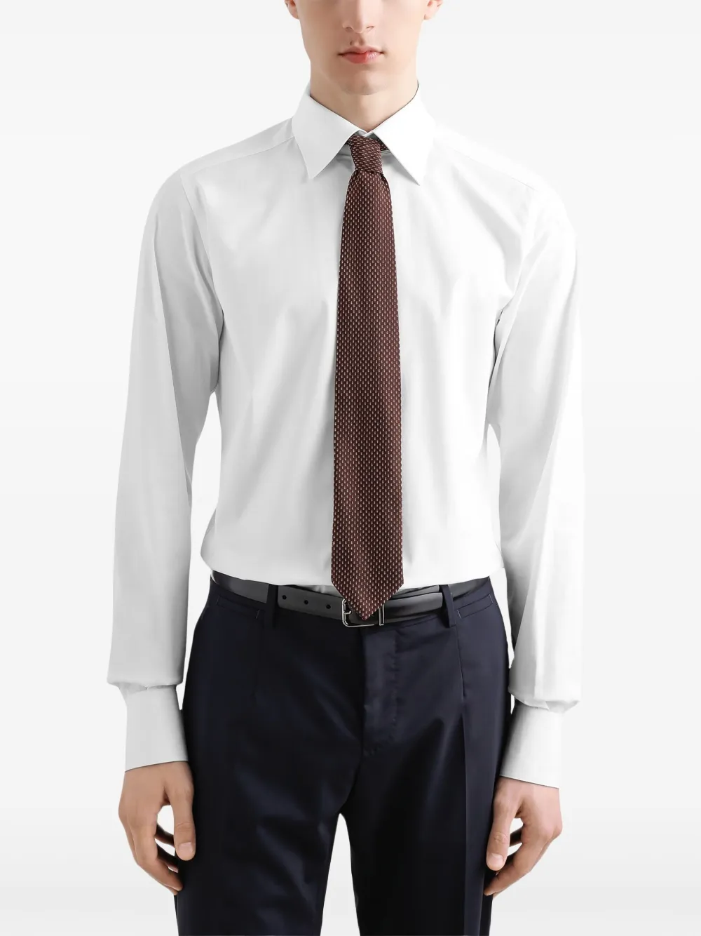 Dolce & Gabbana Patterned Tie In Brown