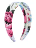 Dolce & Gabbana Kids floral-print head band - White