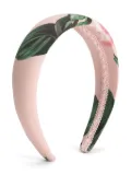 Dolce & Gabbana Kids floral-print head band - Pink