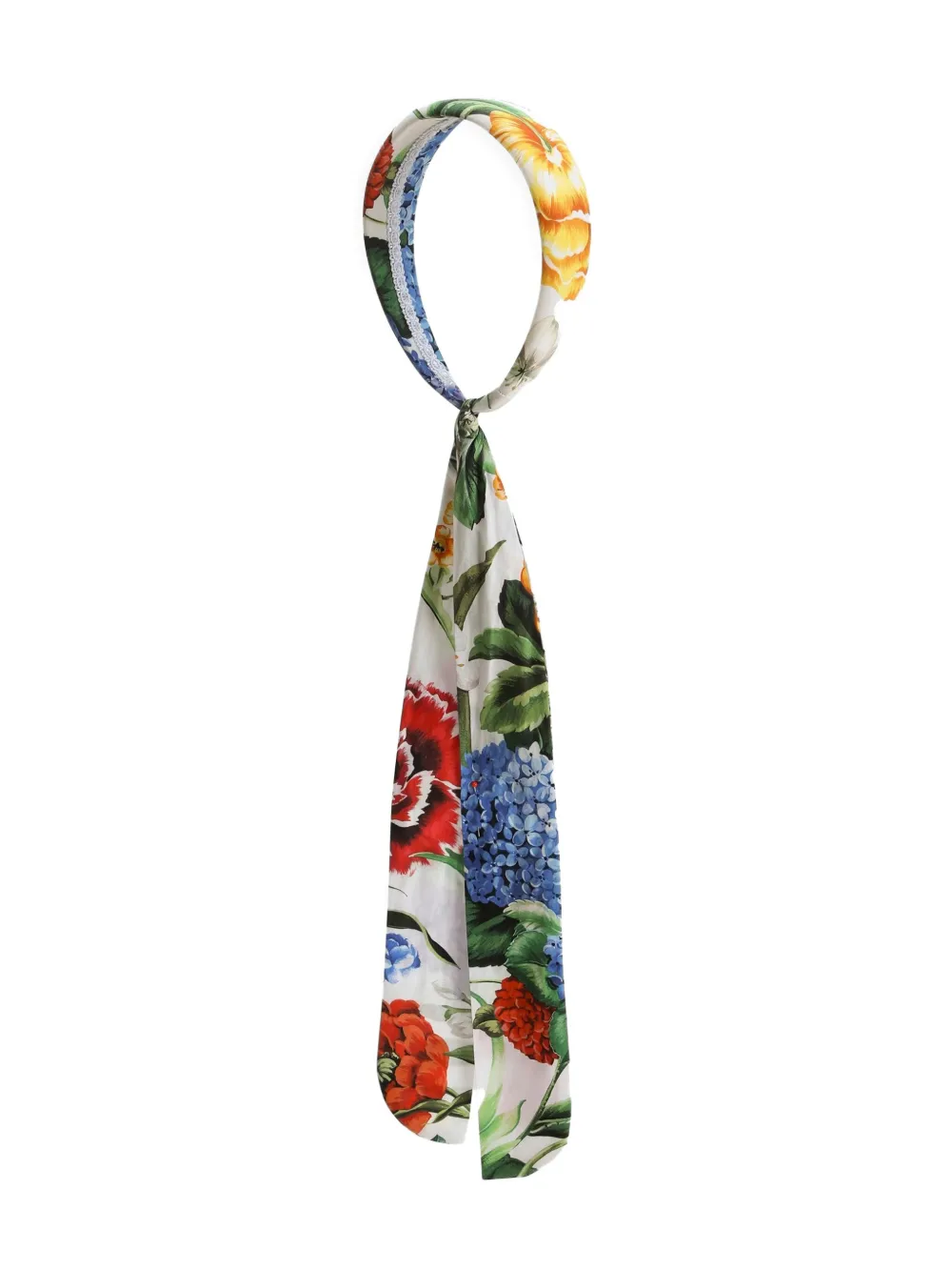 Dolce & Gabbana Kids Haarband met bloemenprint - Wit