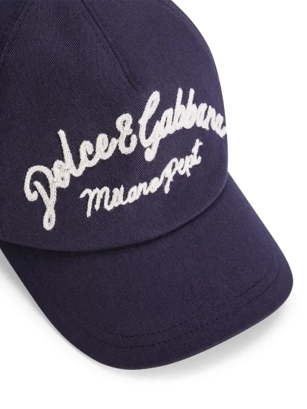 Dolce & Gabbana Kids logo-embroidered Baseball Cap | Blue