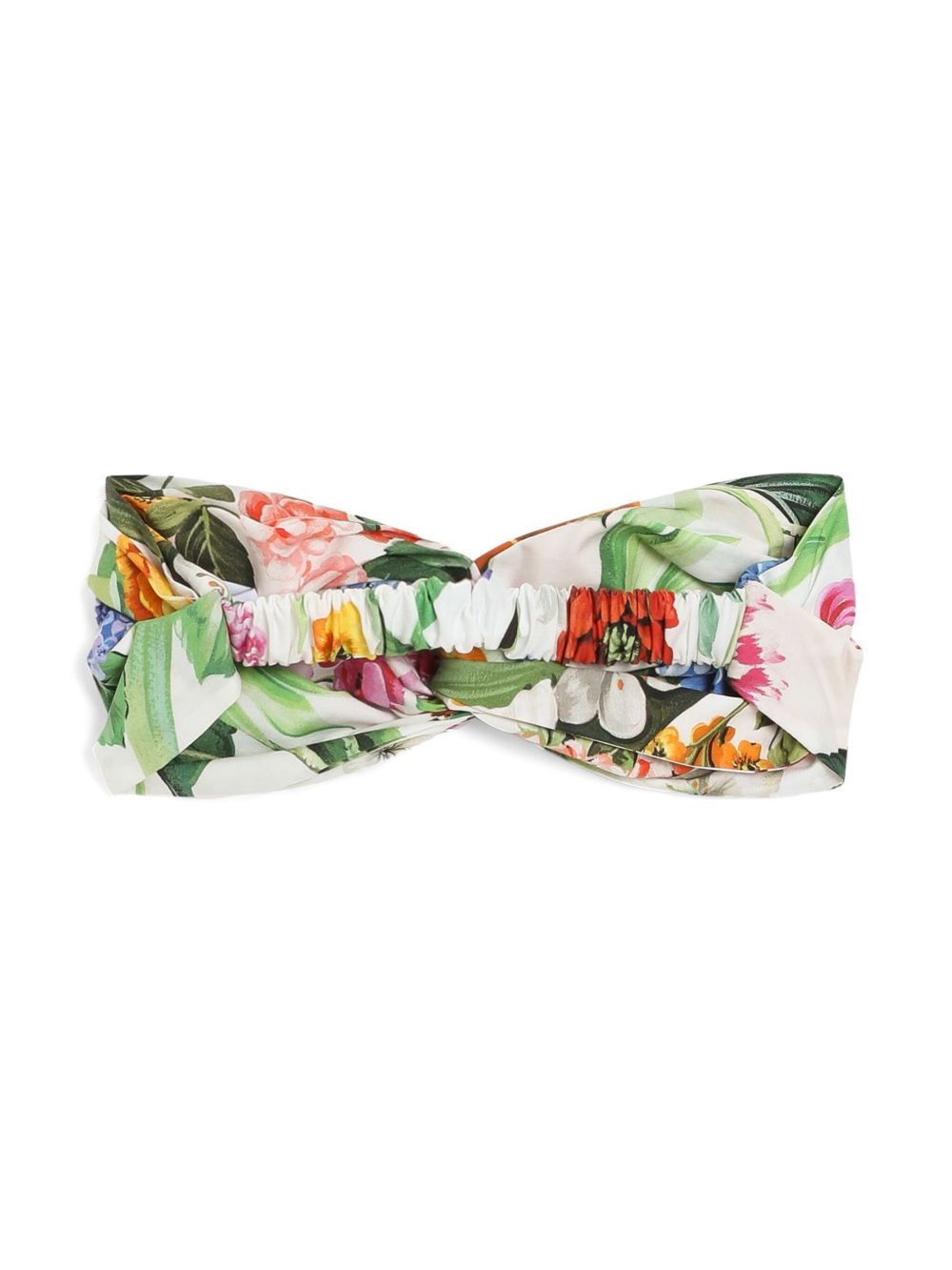 Dolce & Gabbana Kids Haarband met bloemenprint - Wit