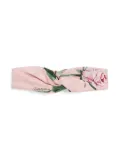 Dolce & Gabbana Kids printed hair band - Pink