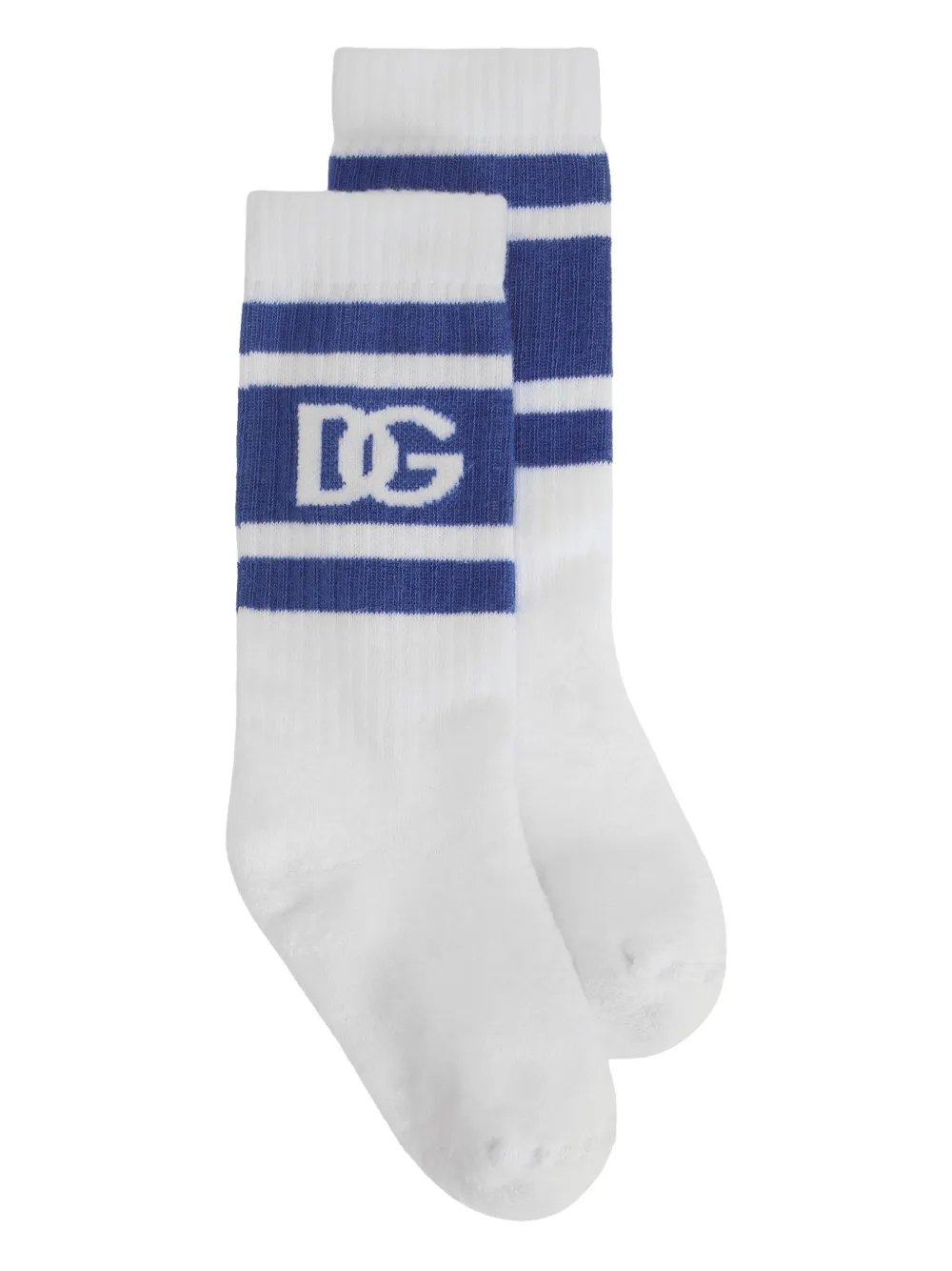 Dolce & Gabbana Kids Sokken met intarsia logo Wit