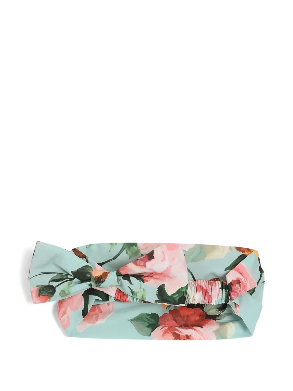 Dolce & Gabbana Kids Haarband met bloemenprint - Blauw