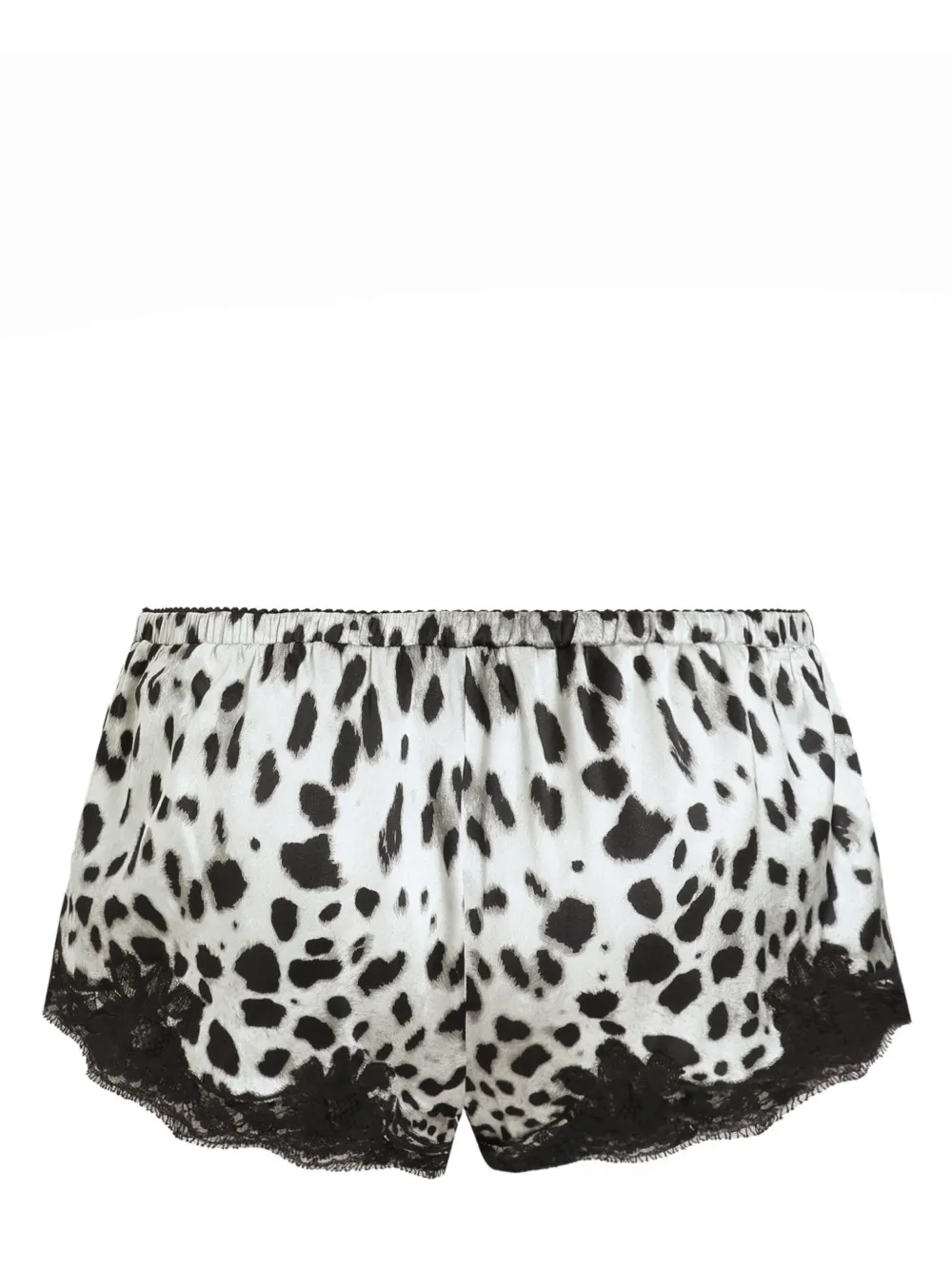 Dolce & Gabbana Satijnen shorts met luipaardprint Beige