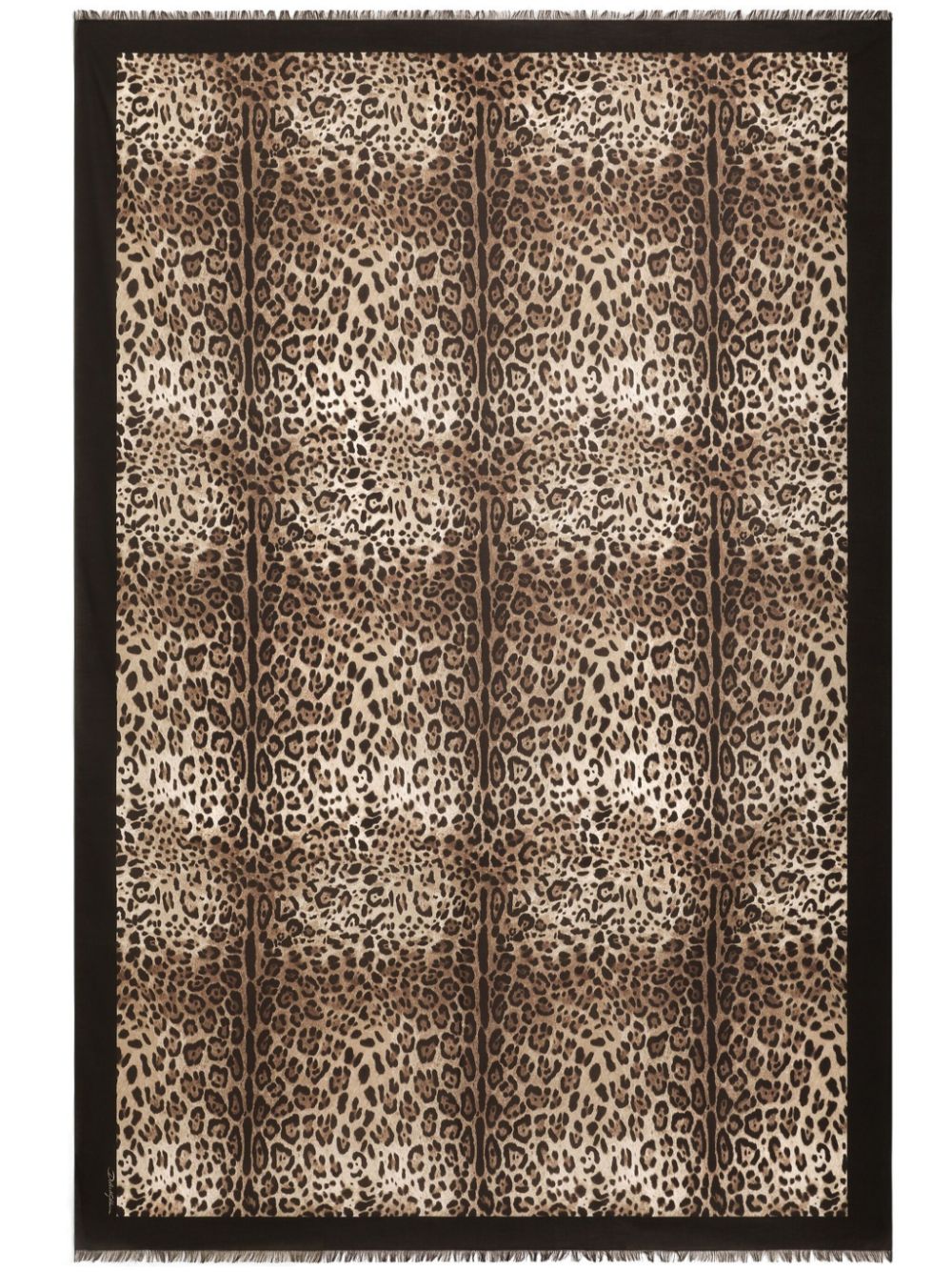 Dolce & Gabbana leopard-print cover-up - Brown