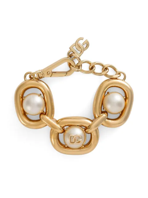 Dolce & Gabbana pulsera con placa del logo