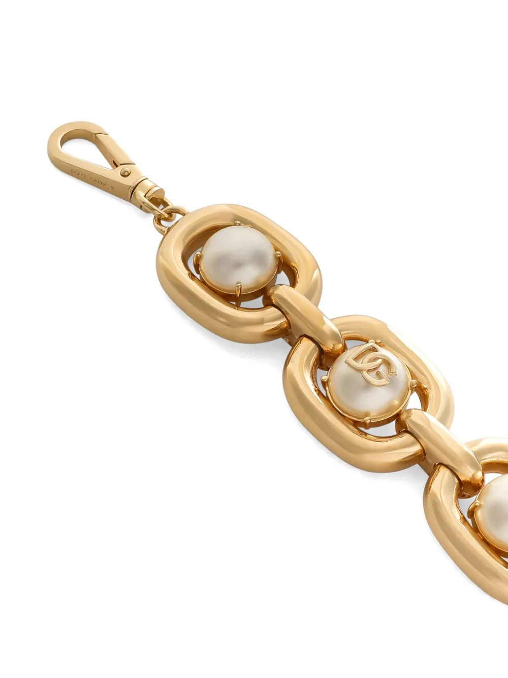 Dolce & Gabbana Armband met logoplakkaat - Goud