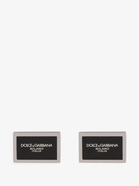 Dolce & Gabbana logo-plaque cufflinks