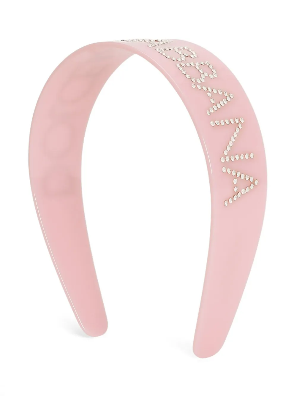 Dolce & Gabbana Kids Haarband verfraaid met stras - Roze