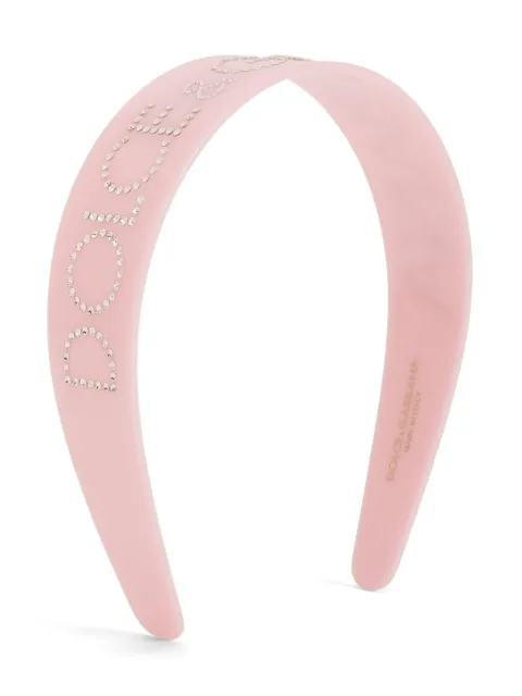 Dolce & Gabbana Kids rhinestone-embellished head band