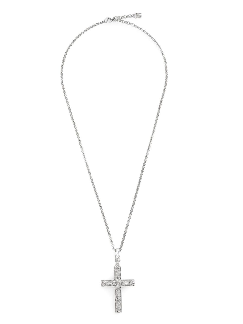 Dolce & Gabbana cross-pendant necklace - Silver