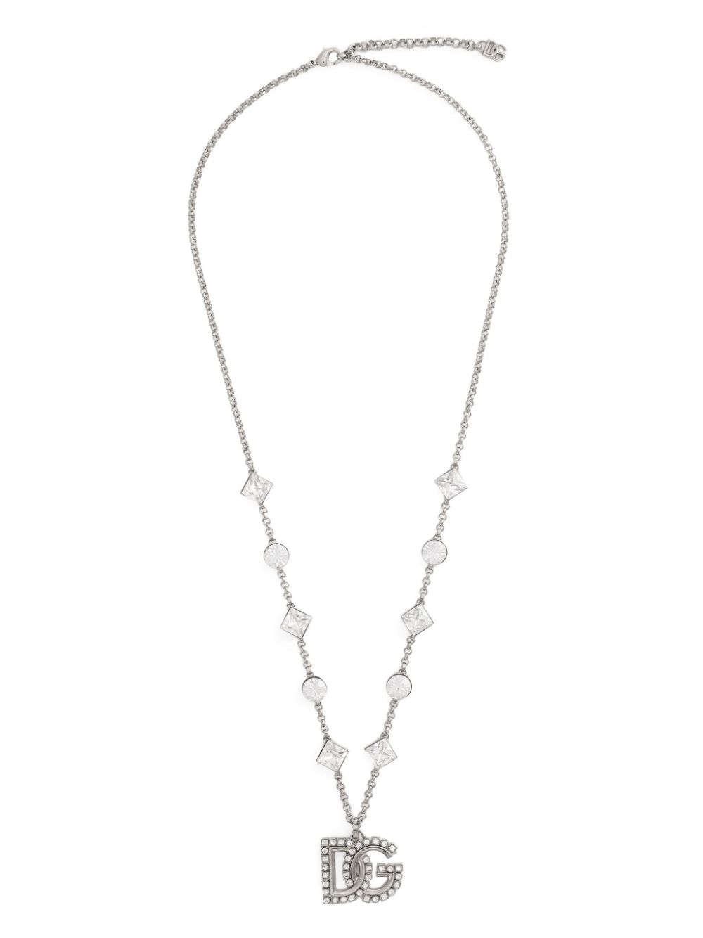 Dolce & Gabbana logo-pendant necklace - Silver