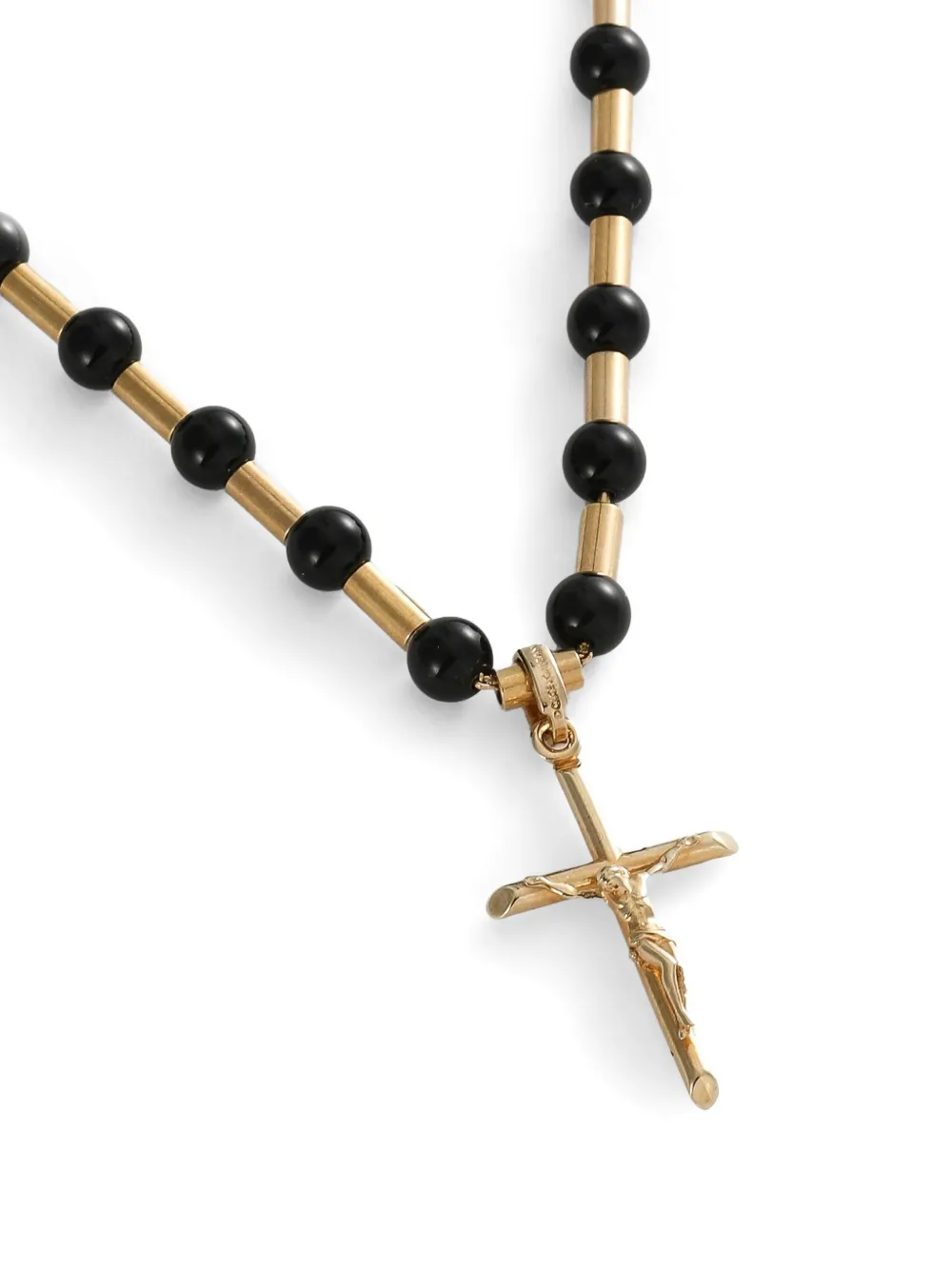 Dolce & Gabbana Metal Necklace With Logo In Gold