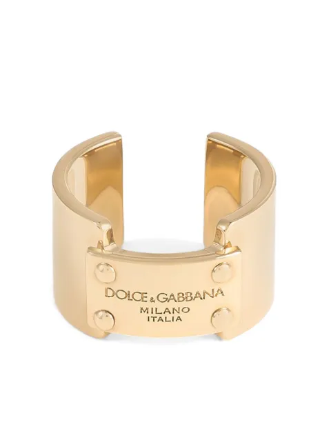 Dolce & Gabbana anillo con etiqueta del logo