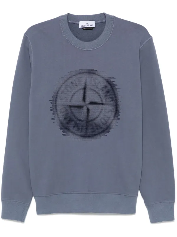 Pullover Stone Island Sweater Hellblau Stone Island Sweatshirt Aus