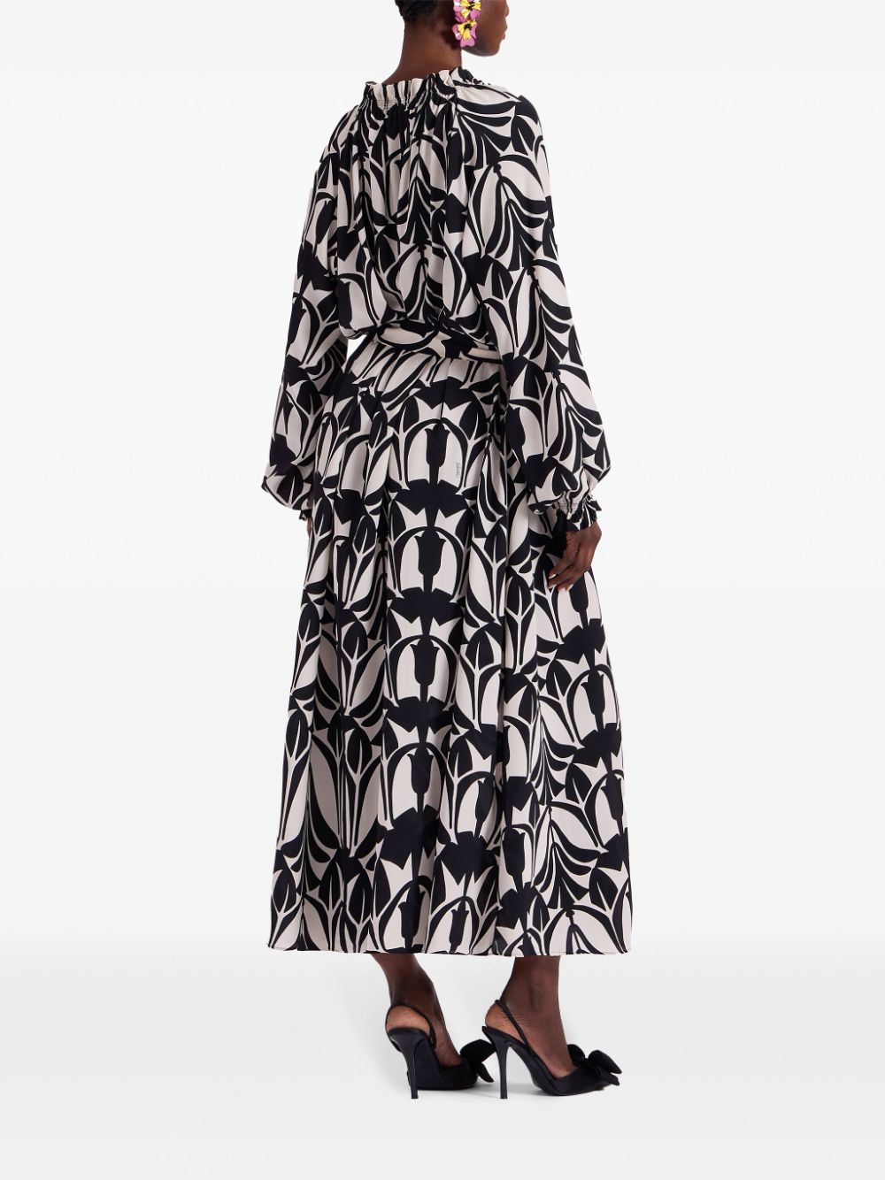 LA DOUBLEJ GRAPHIC-PRINT SHIRT DRESS 