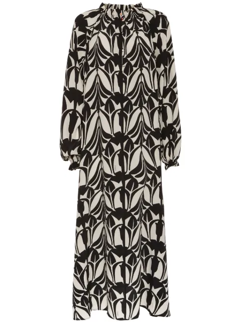La DoubleJ graphic-print shirt dress