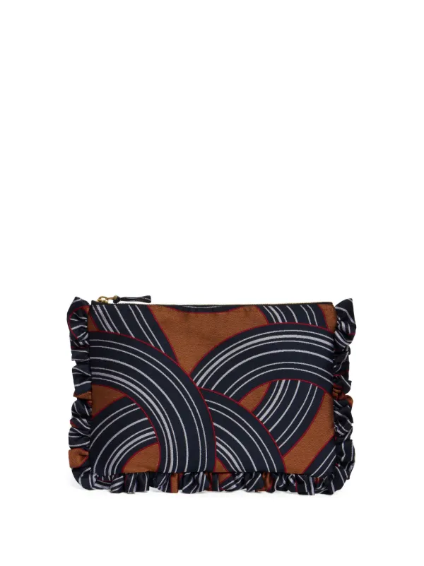 La DoubleJ Hand Pochette in Brown