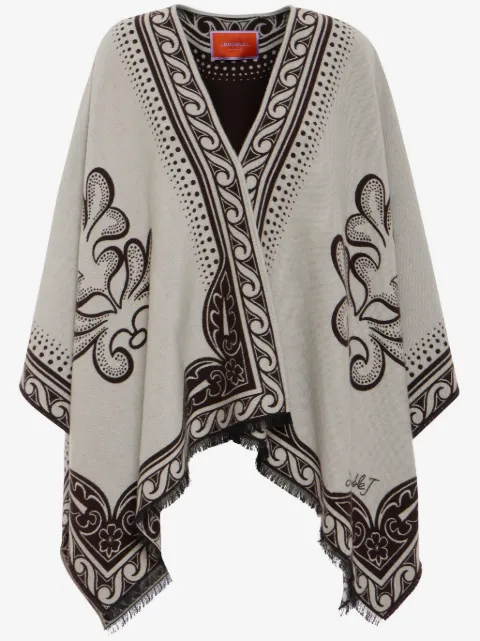 La DoubleJ two-tone poncho