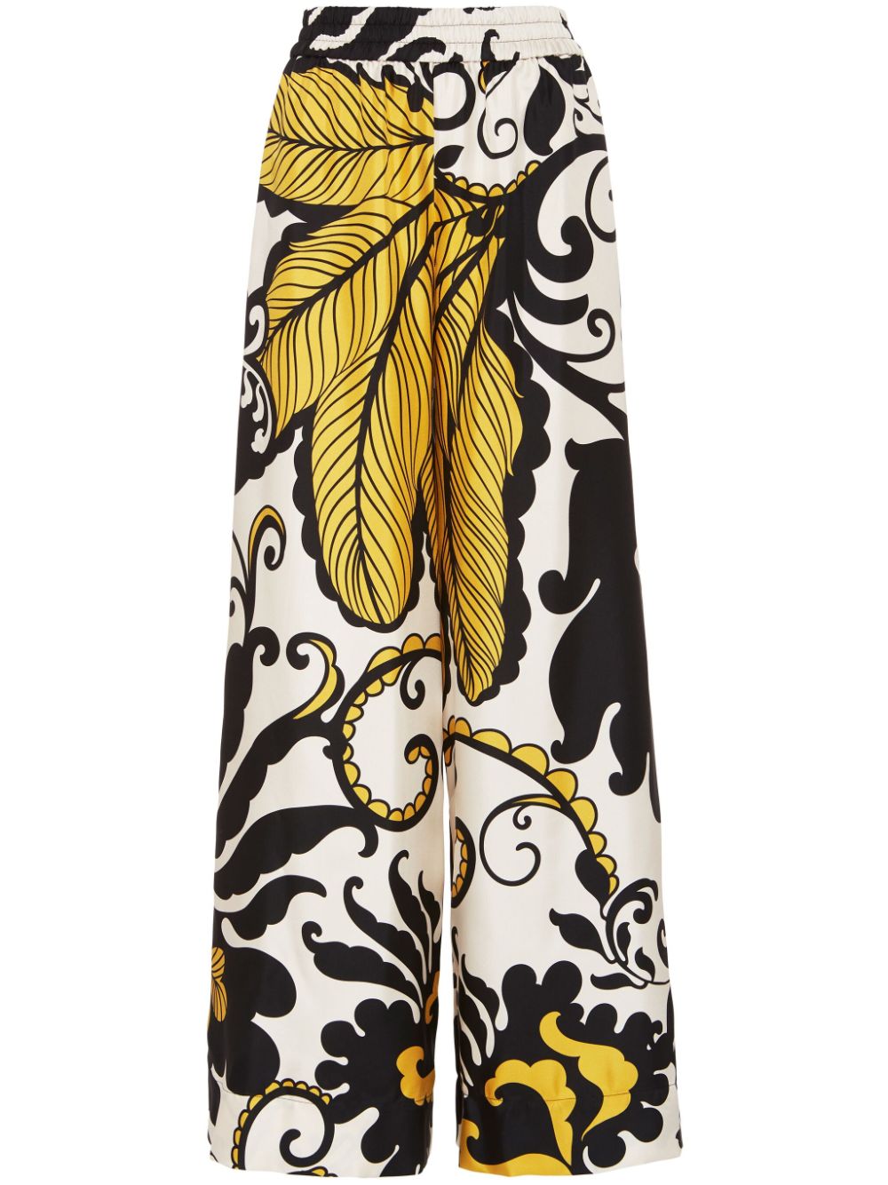 Marea-print palazzo trousers