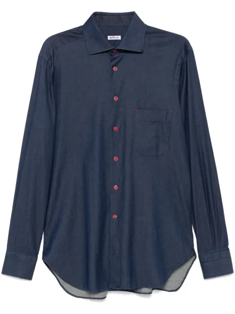 Kiton camisa de mezclilla