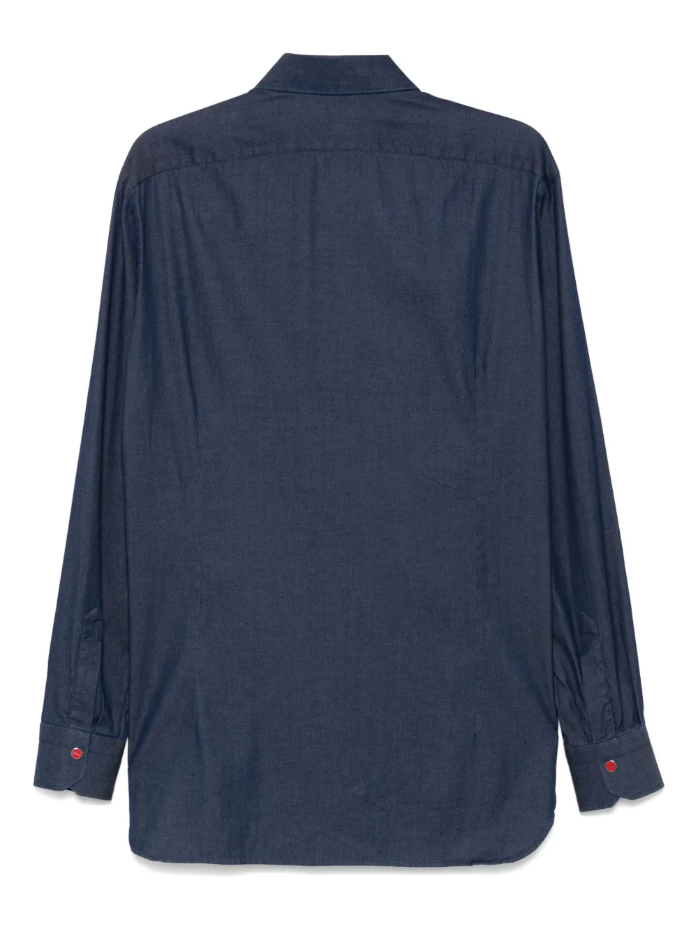 Kiton Denim overhemd - Blauw