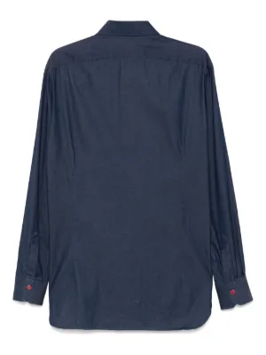 13万◇Kiton キートン【CIPA1960 ボルドー】手縫い◇シャツ◇41