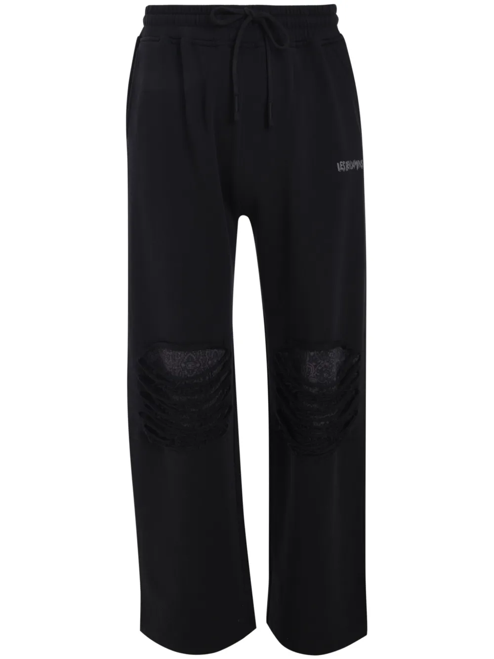 Les Benjamins pantalon de jogging à effet usé | noir | Image 1