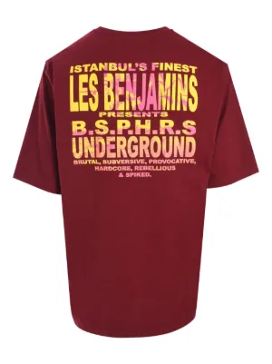 レスベンジャミンズ LES BENJAMINS Tシャツ カットソー 赤 【公式通販】