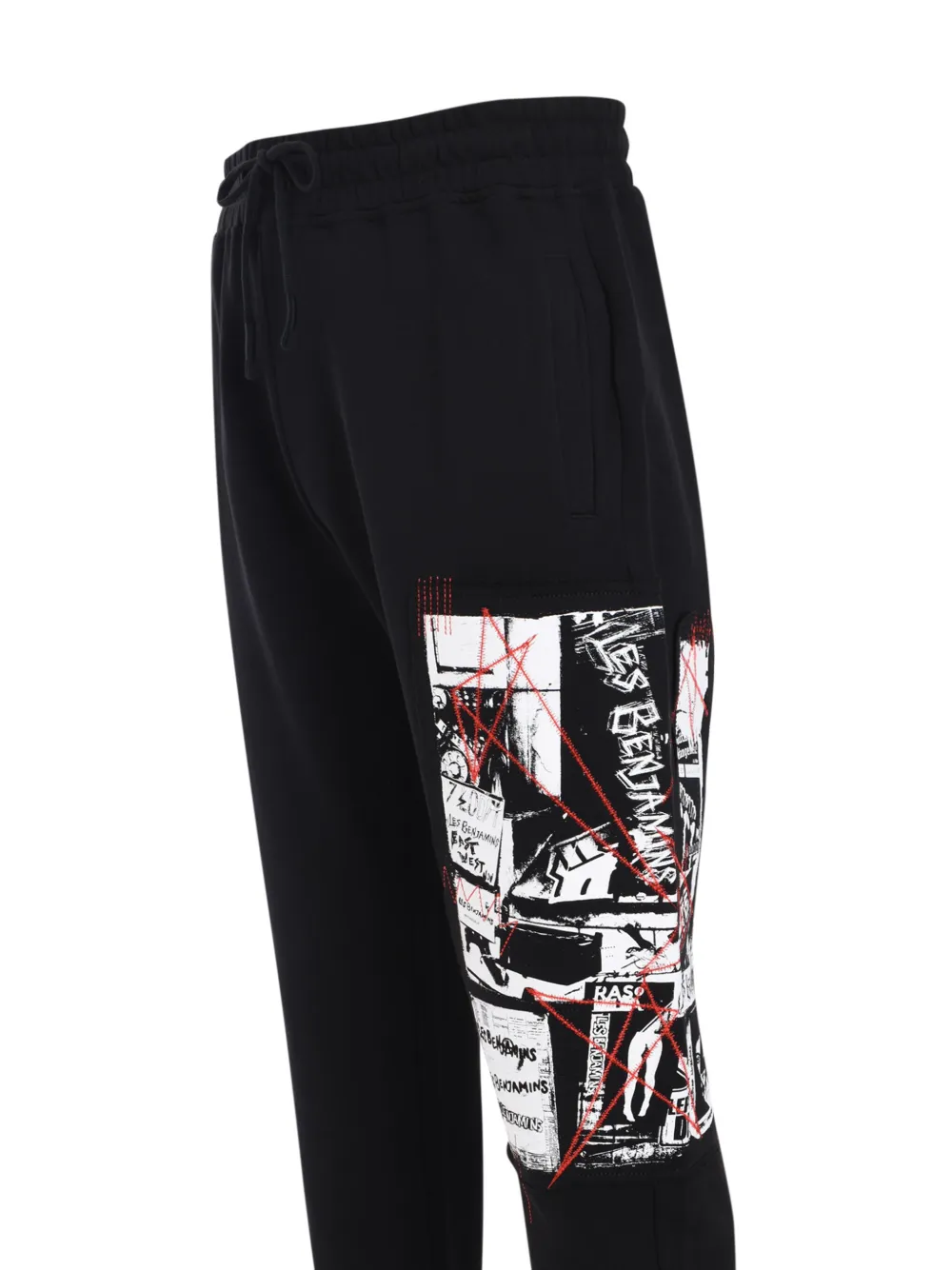 Les Benjamins Trainingsbroek met print Zwart