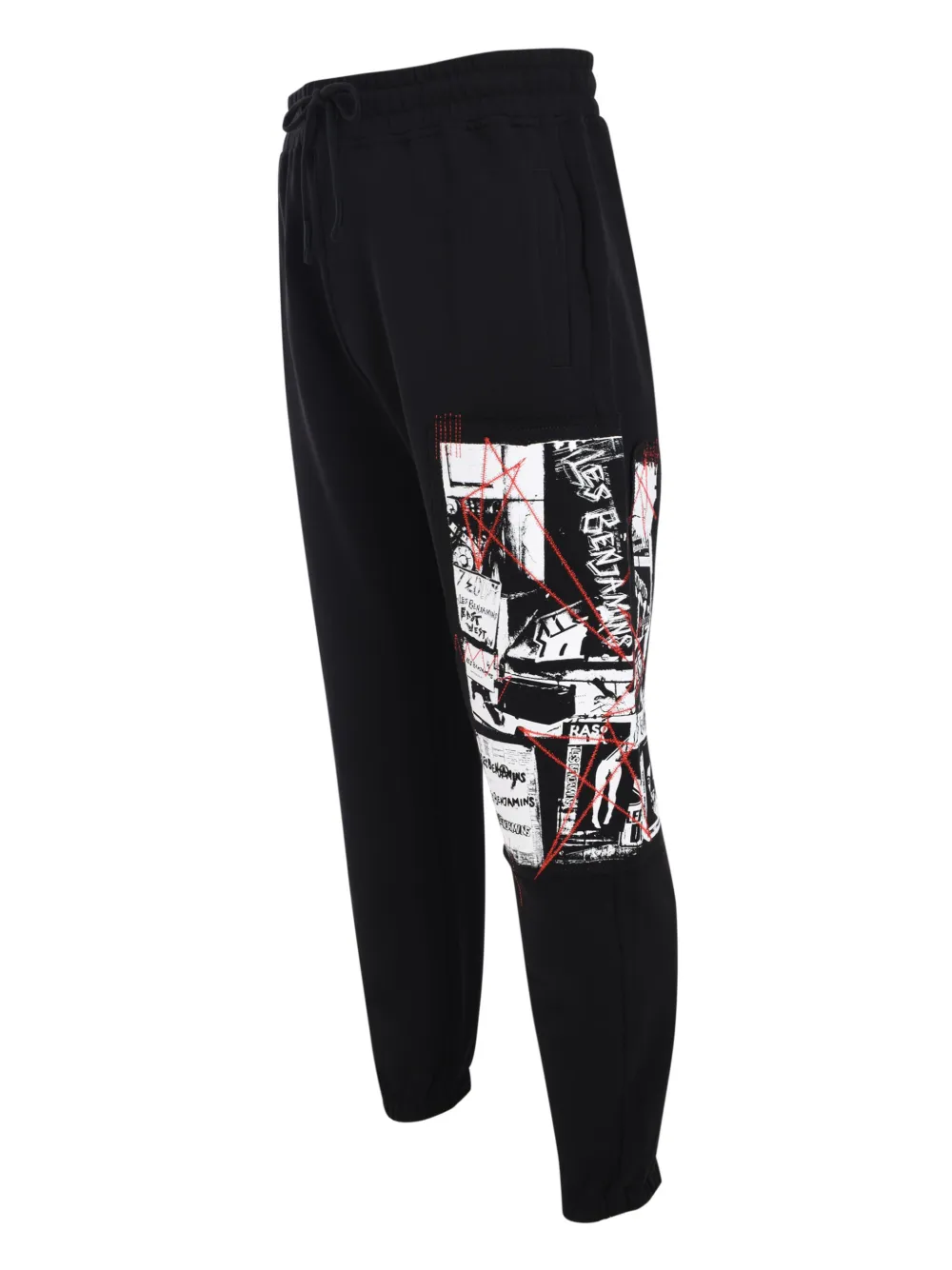 Les Benjamins Trainingsbroek met print Zwart