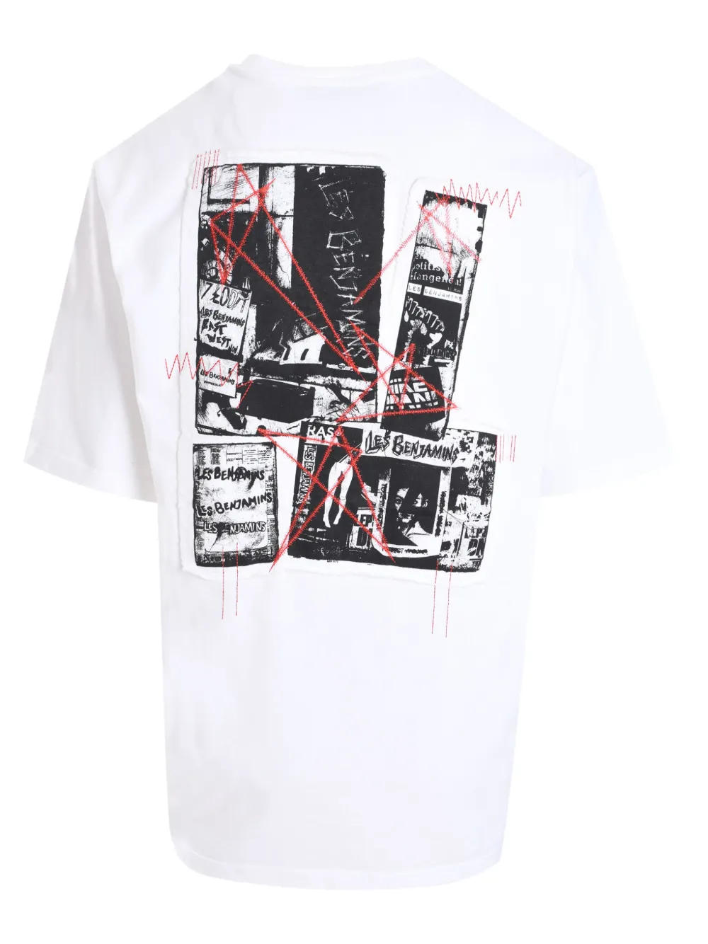 Les Benjamins T-shirt met grafische print - Wit