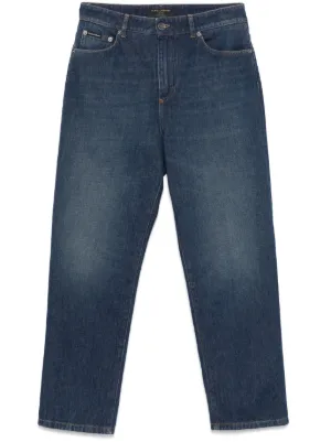 Miu Miu logo-detail Jeans | Blue | FARFETCH CA