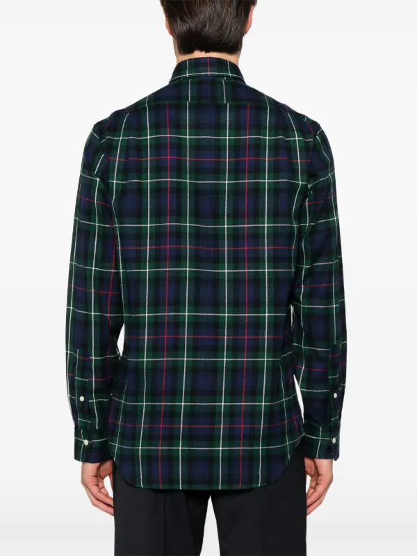 Polo Ralph Lauren Plaid Flannel Shirt | Blue | FARFETCH