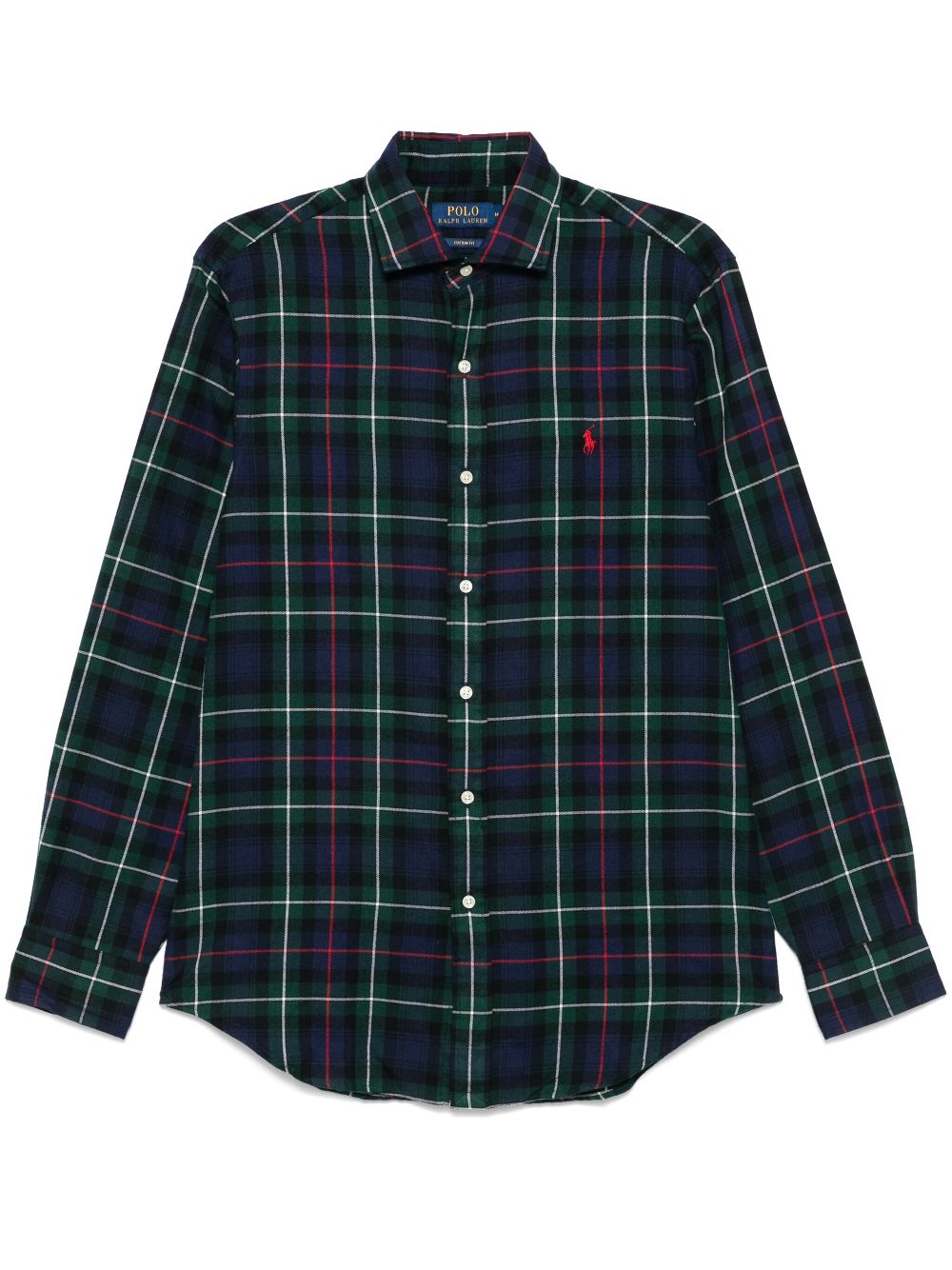 Polo Ralph Lauren Plaid Flannel Shirt Blue FARFETCH UK