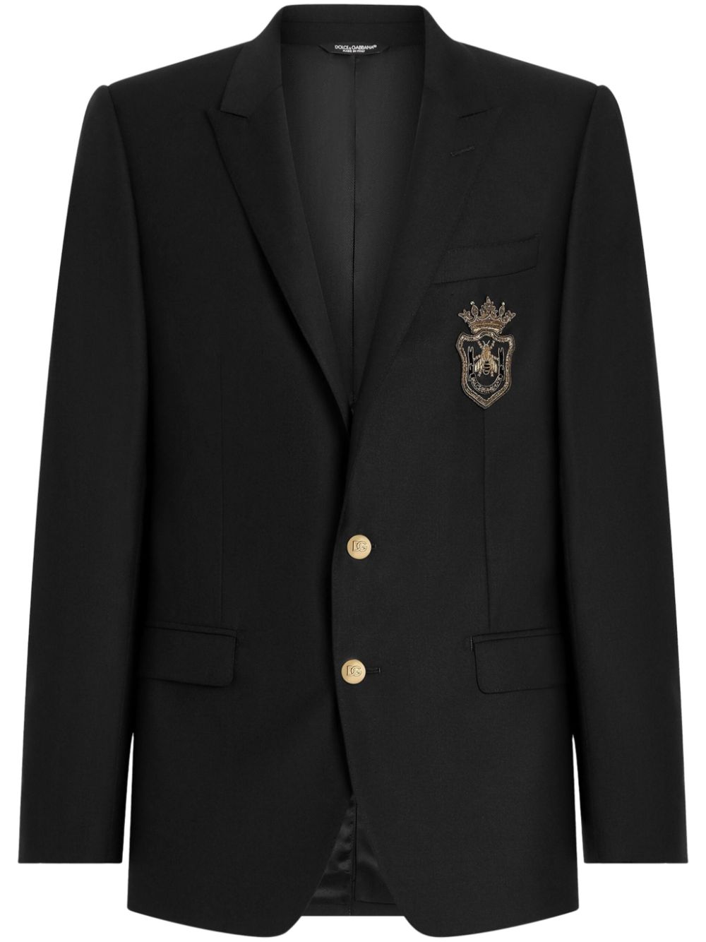 logo-appliqué blazer